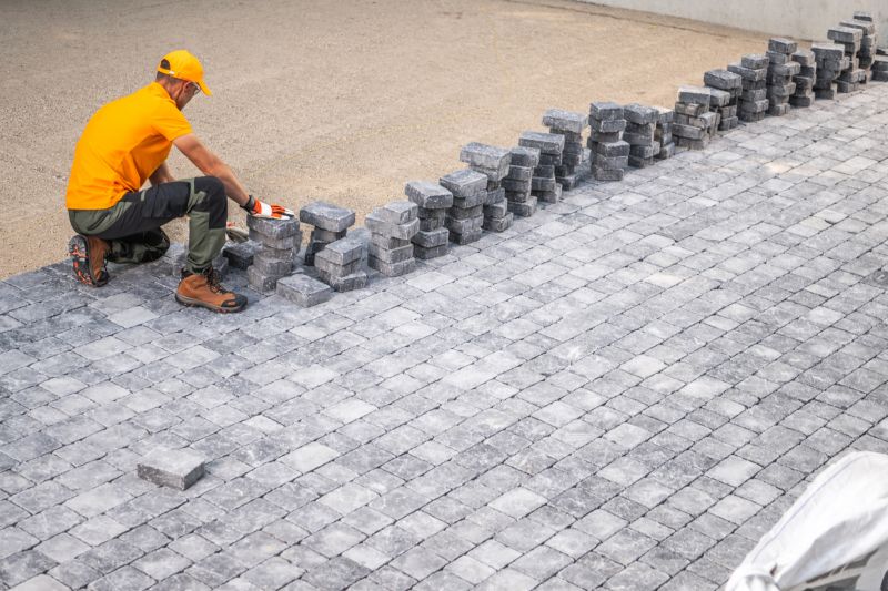 Paver installation process